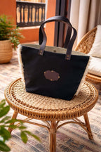 Cabas LuneBohème Noir Élégance 45×30×15 cm