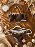Maillot de Bain Bikini Chocolat – Coquillages & Étoiles de Mer