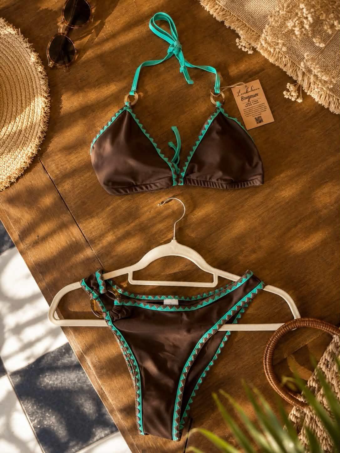 Bikini Émeraude Chocolat