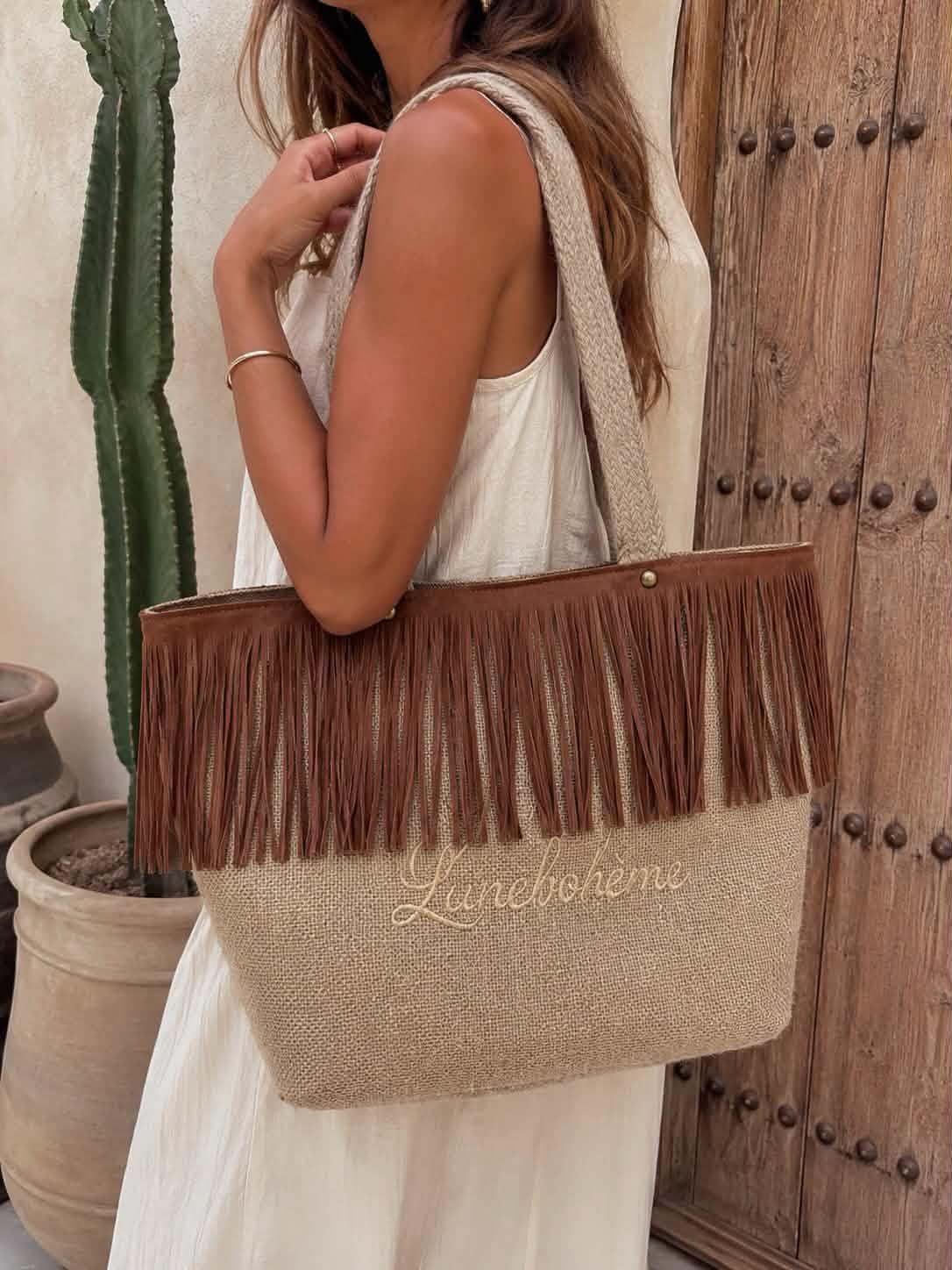 Cabas Bohème Western à Franges – Luneboheme