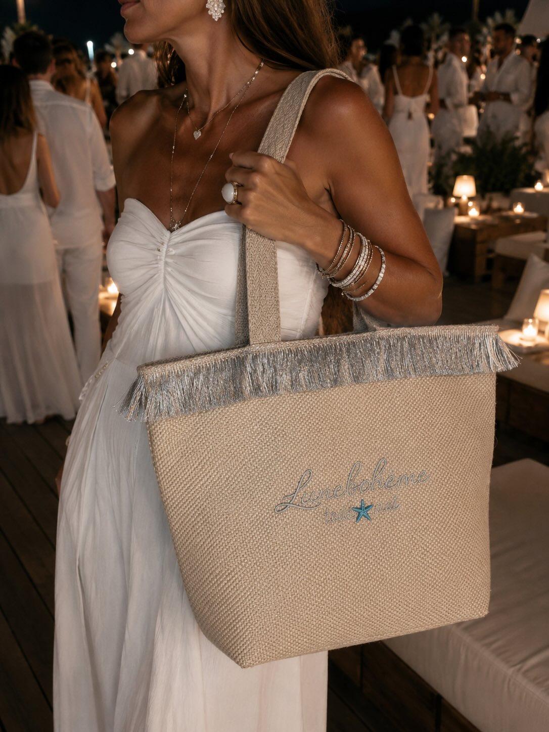 Cabas Saint-Barth – Étoile de Mer Argentée